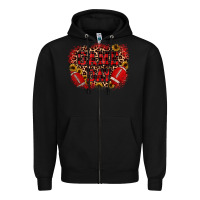 Black game day football Zipper Hoodie - JahusDesignShop