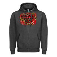 Charcoal Heather game day football Zipper Hoodie - JahusDesignShop