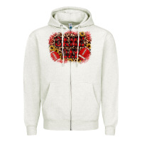 Oatmeal Heather game day football Zipper Hoodie - JahusDesignShop