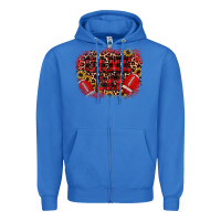 True Royal game day football Zipper Hoodie - JahusDesignShop