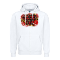 White game day football Zipper Hoodie - JahusDesignShop