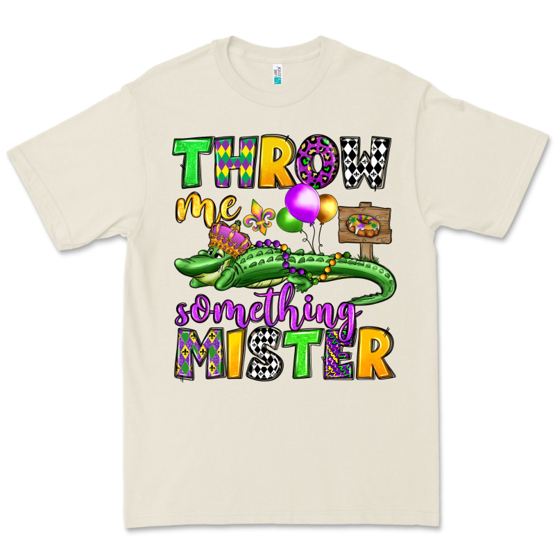 Throw Me Something Mister Mardi Gras Olivia Premium Tee by OliviaCreatesArt | Teevron