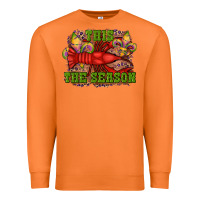 Carrot mardi gras this the season crawfish fleur de lis Premium Sweatshirt - RanaPortraitStore