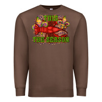 Chestnut mardi gras this the season crawfish fleur de lis Premium Sweatshirt - RanaPortraitStore