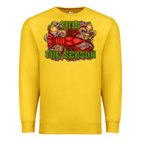 Lemon mardi gras this the season crawfish fleur de lis Premium Sweatshirt - RanaPortraitStore