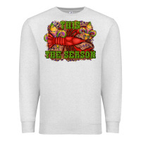 Oatmeal Heather mardi gras this the season crawfish fleur de lis Premium Sweatshirt - RanaPortraitStore