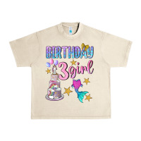 Sandshell birthday girl 3 Urban Heavy Tee - BundleAndBundleShop