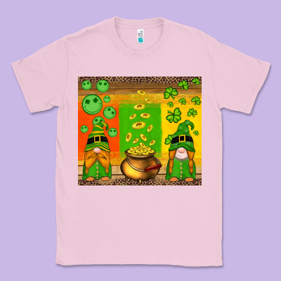 St Patricks Gnomes And Coins With Shamrock Classic Tee Designed By Artiststas