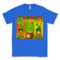 True Royal st patricks gnomes and coins with shamrock Classic Tee - Artiststas