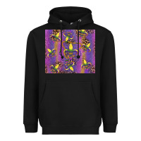 Black mardi gras fleur de lis Heavyweight Hoodie - RanaPortraitStore