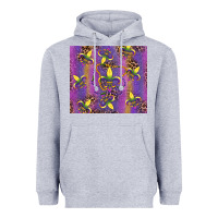 Heather Grey mardi gras fleur de lis Heavyweight Hoodie - RanaPortraitStore