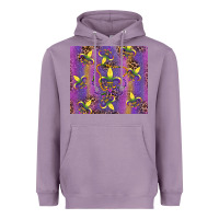 Lavender mardi gras fleur de lis Heavyweight Hoodie - RanaPortraitStore