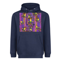 Navy mardi gras fleur de lis Heavyweight Hoodie - RanaPortraitStore