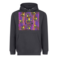Smoke mardi gras fleur de lis Heavyweight Hoodie - RanaPortraitStore