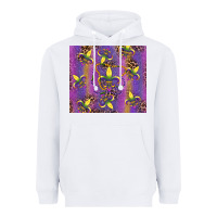 White mardi gras fleur de lis Heavyweight Hoodie - RanaPortraitStore