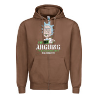 Chestnut i am not arguing Zipper Hoodie - artisFamous
