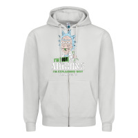 Dove Grey i am not arguing Zipper Hoodie - artisFamous