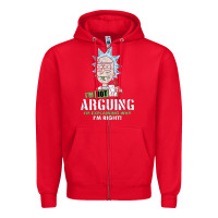 Red i am not arguing Zipper Hoodie - artisFamous