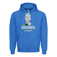 True Royal i am not arguing Zipper Hoodie - artisFamous