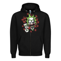 Black joker Zipper Hoodie - artisFamous