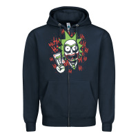 Navy joker Zipper Hoodie - artisFamous