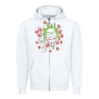 White joker Zipper Hoodie - artisFamous