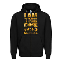 Black i am the one who knocks Zipper Hoodie - artisFamous