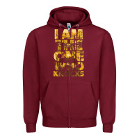 Burgundy i am the one who knocks Zipper Hoodie - artisFamous