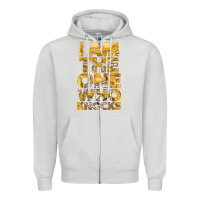 Dove Grey i am the one who knocks Zipper Hoodie - artisFamous
