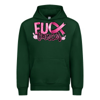 Forest Green fuck breast cancer Urban Hoodie - RanaPortraitStore