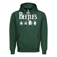 Sports Green beetles Zipper Hoodie - artisFamous