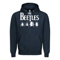 Navy beetles Zipper Hoodie - artisFamous