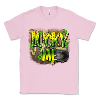Bubblegum Pink lucky me st. patricks day Classic Tee - HowdyJamesFarm