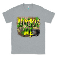 Heather Grey lucky me st. patricks day Classic Tee - HowdyJamesFarm