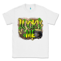 White lucky me st. patricks day Classic Tee - HowdyJamesFarm