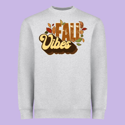 Fall Vibes Heavyweight Sweatshirt Designed By Jahusdesignshop