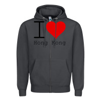 Smoke i love hong kong Zipper Hoodie - artisFamous