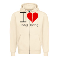 Sandshell i love hong kong Zipper Hoodie - artisFamous