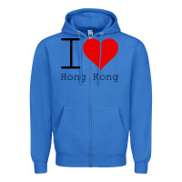 True Royal i love hong kong Zipper Hoodie - artisFamous