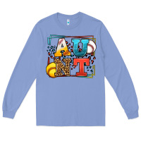 Colony Blue Baseball and Softball aunt leopard frame Long Sleeve Tee - LillyAllenDesigns