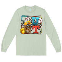 Matcha Baseball and Softball aunt leopard frame Long Sleeve Tee - LillyAllenDesigns