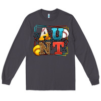 Smoke Baseball and Softball aunt leopard frame Long Sleeve Tee - LillyAllenDesigns