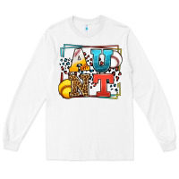 White Baseball and Softball aunt leopard frame Long Sleeve Tee - LillyAllenDesigns
