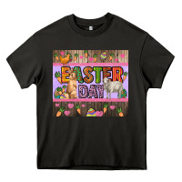 Asphalt Easter day farm animals tumbler Heavy Core Tee - HowdyJamesFarm