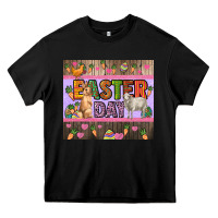 Black Easter day farm animals tumbler Heavy Core Tee - HowdyJamesFarm