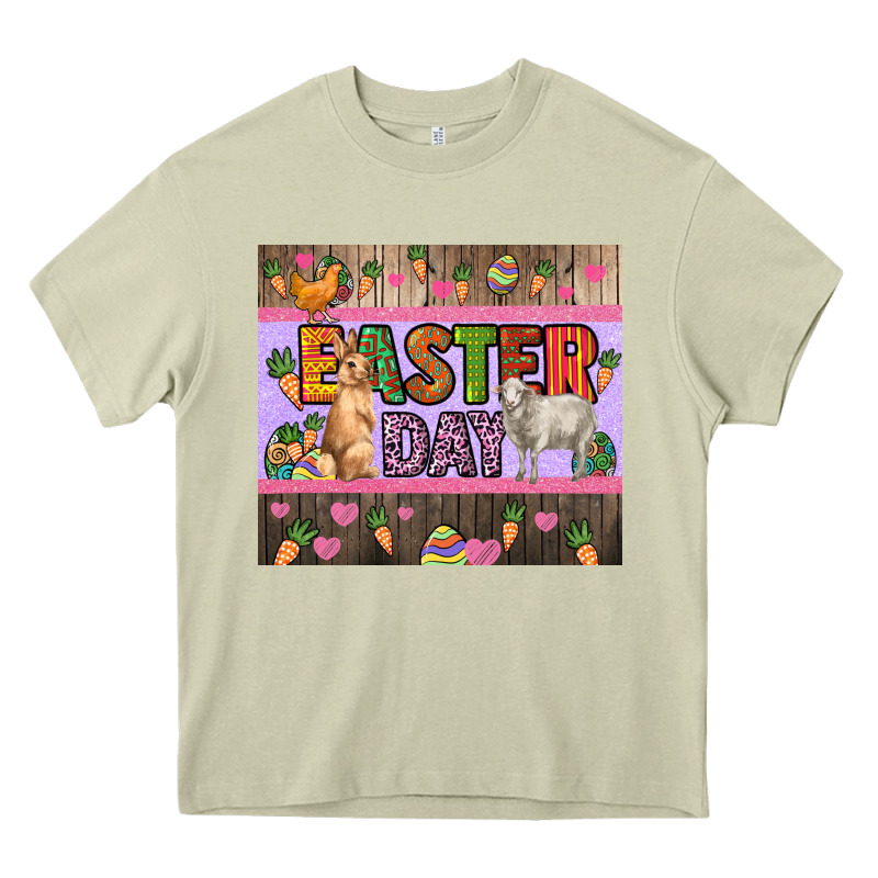 Easter Day Farm Animals Tumbler Heavy Core Tee by HowdyJamesFarm | Teevron