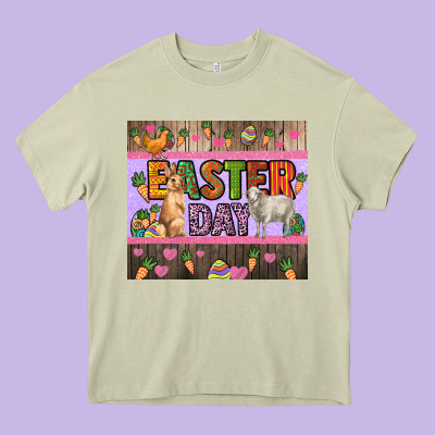Easter Day Farm Animals Tumbler Heavy Core Tee Designed By Howdyjamesfarm