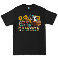 Black hey cowbow Premium Tee - OliviaCreatesArt
