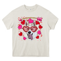 Cream valentine's day  white shepherd Heavy Core Tee - RanaPortraitStore