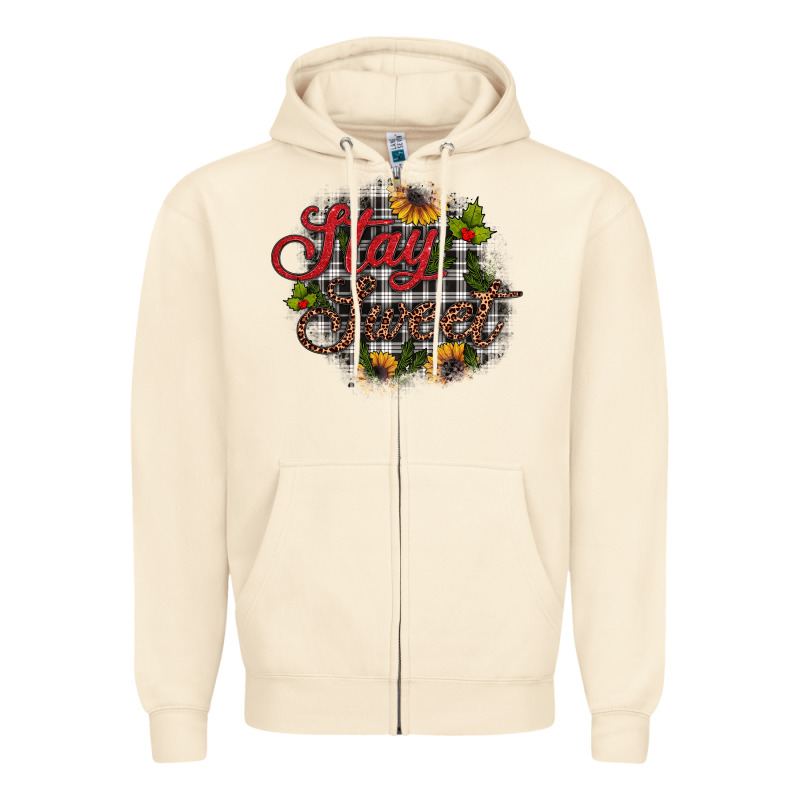Stay Sweet Zipper Hoodie by JahusDesignShop | Teevron